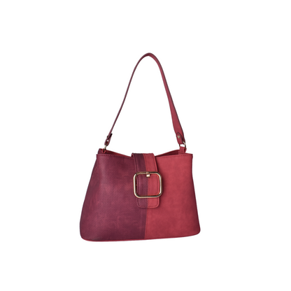 Basic leather shoulder bag