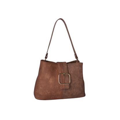 Basic leather shoulder bag