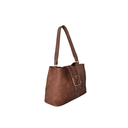 Basic leather shoulder bag