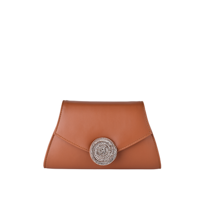 leather clutch with chain