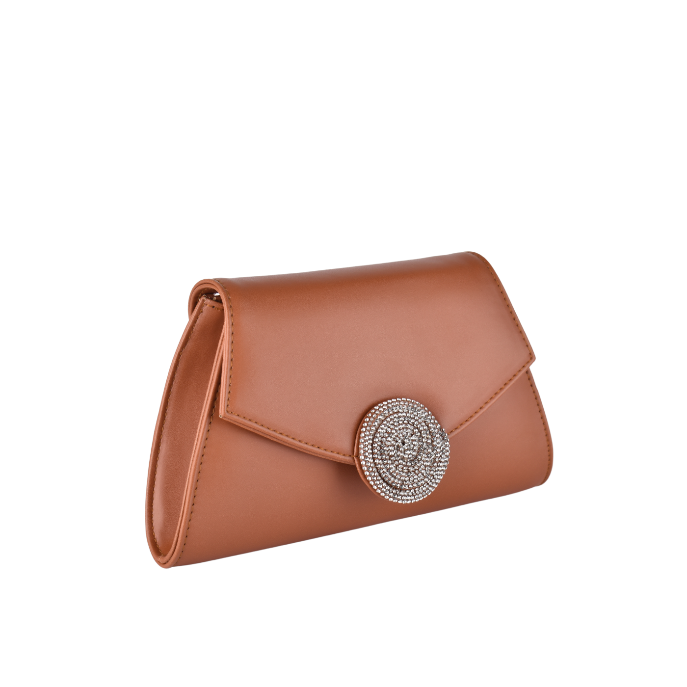 leather clutch with chain