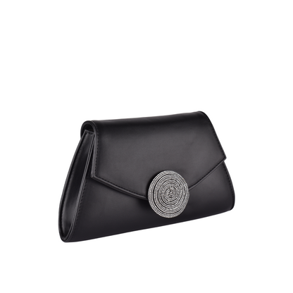 leather clutch with chain