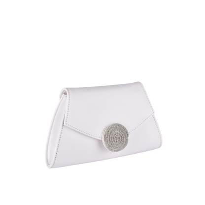 leather clutch with chain