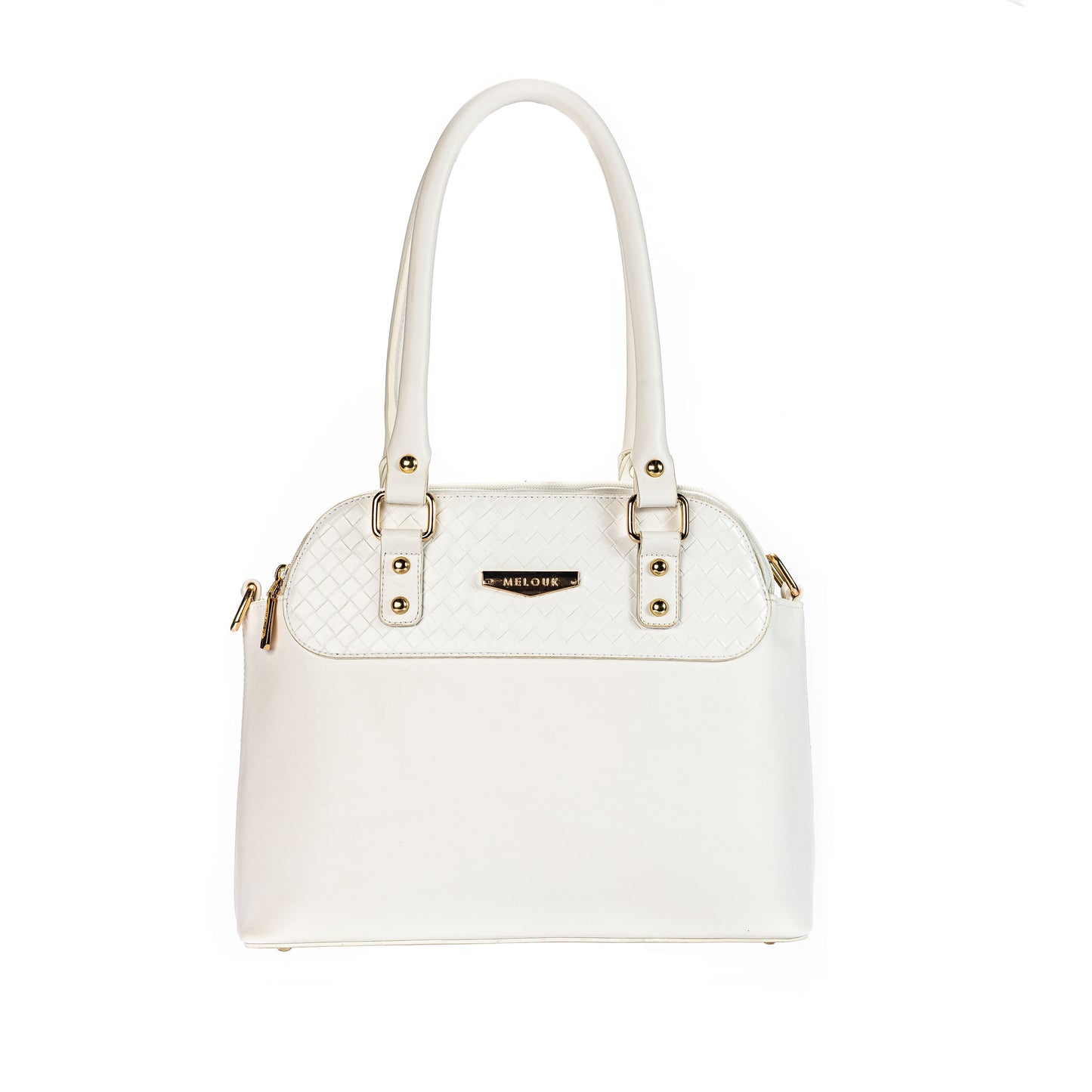 white multi pockets shoulder bag