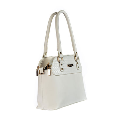 white multi pockets shoulder bag