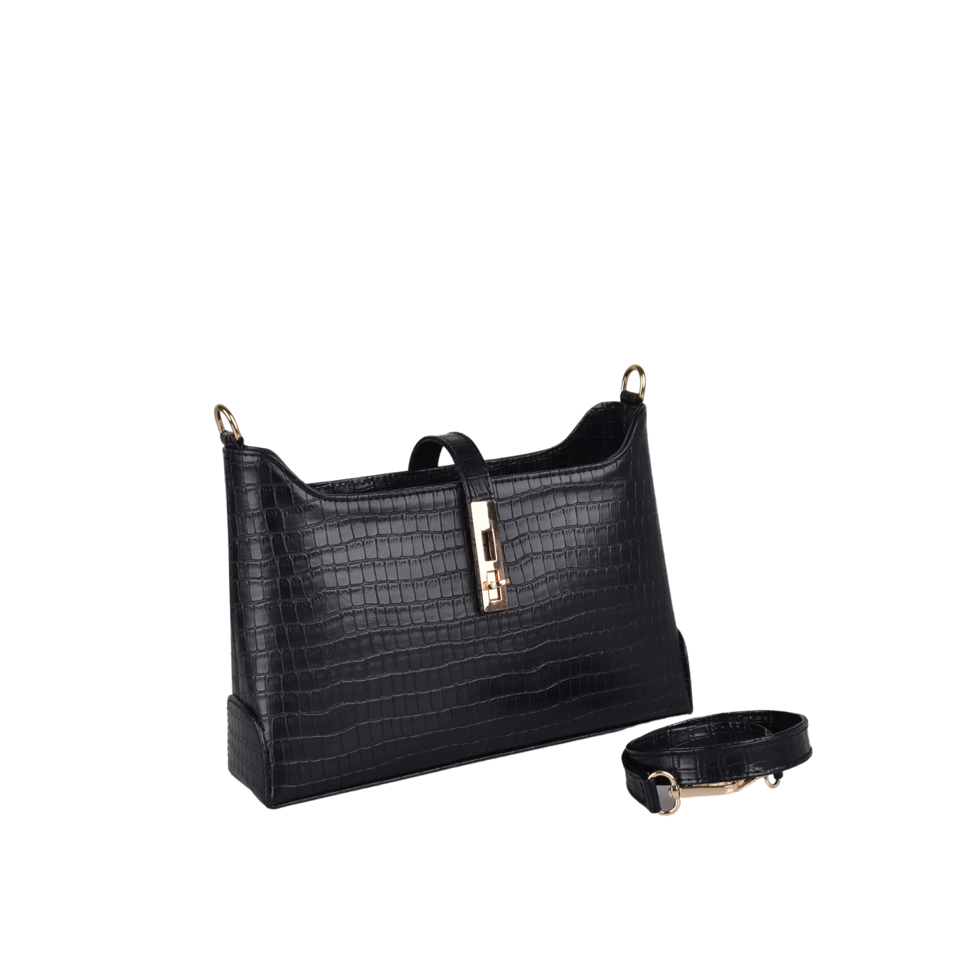 embossed leather handbag