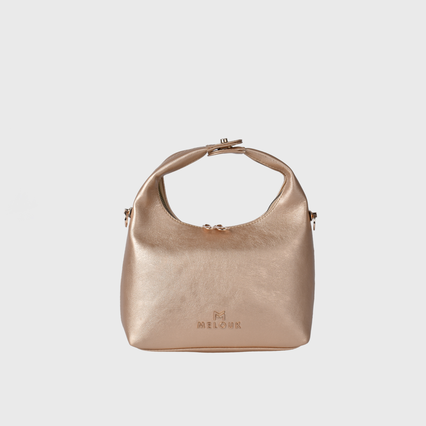 gold classic leather handbag