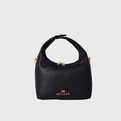 gold classic leather handbag